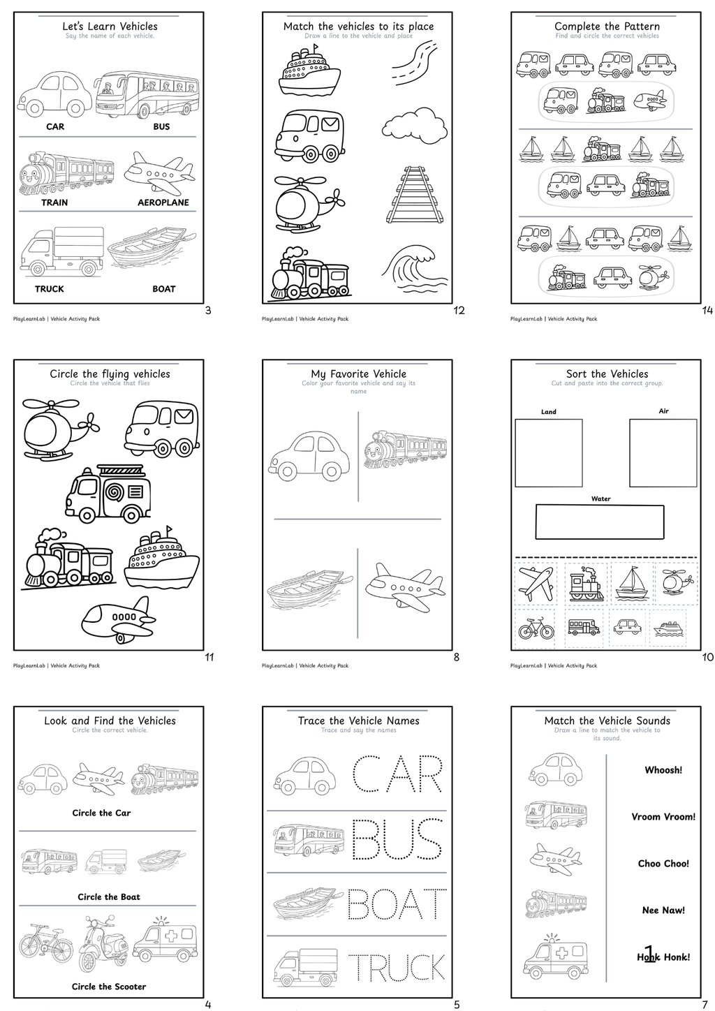 Vehicle Activity Pack