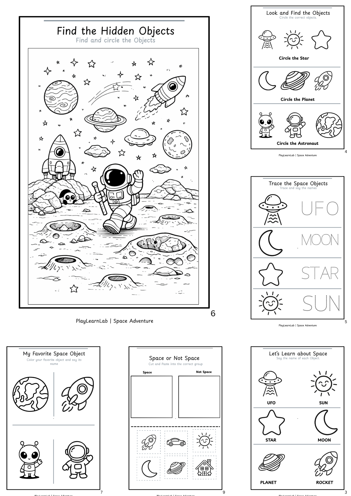 Space Adventure Activity Pack