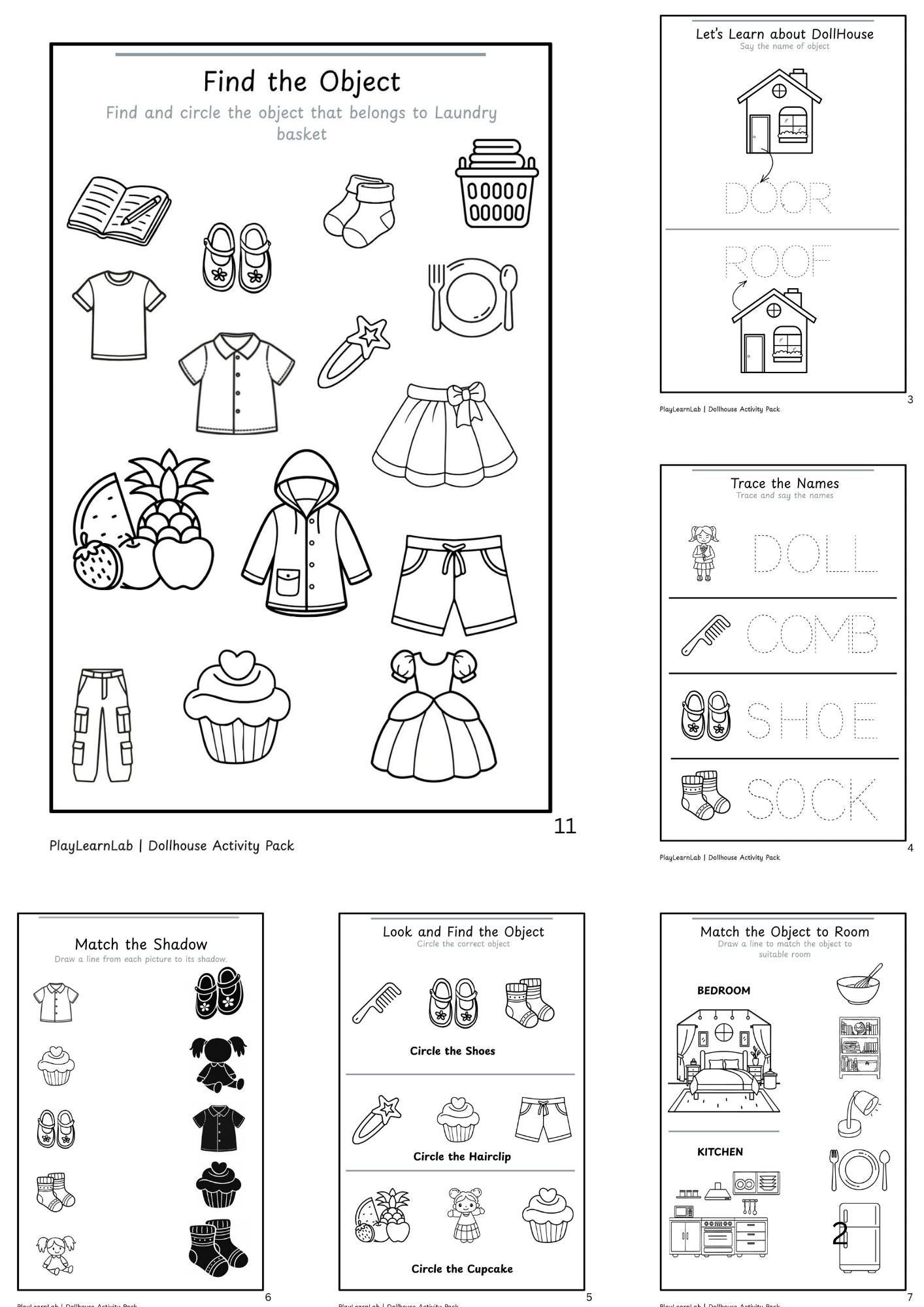 Dream Dollhouse Activity Pack