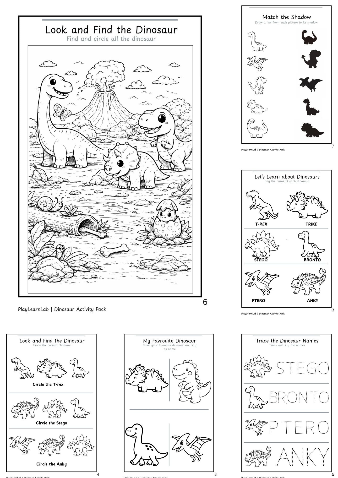 Dinosaur Activity Pack