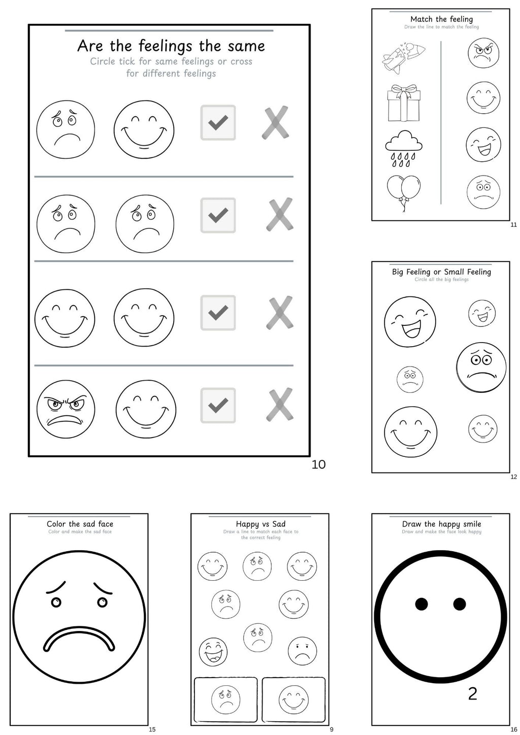My Feelings Activity Pack