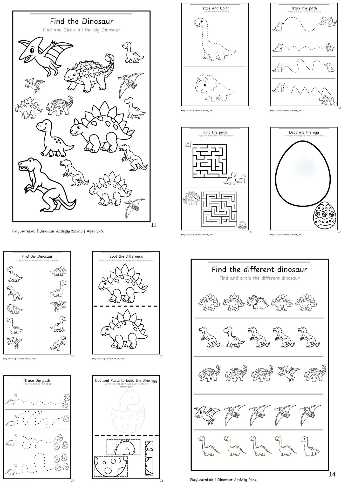 Dinosaur Activity Pack