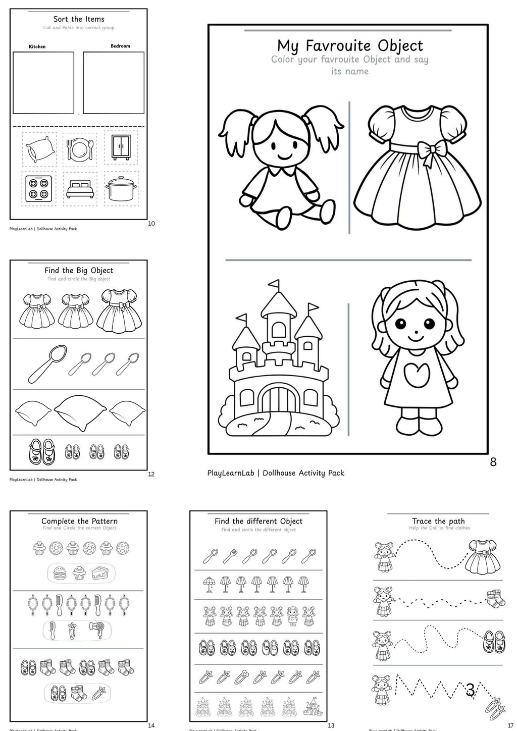 Dream Dollhouse Activity Pack