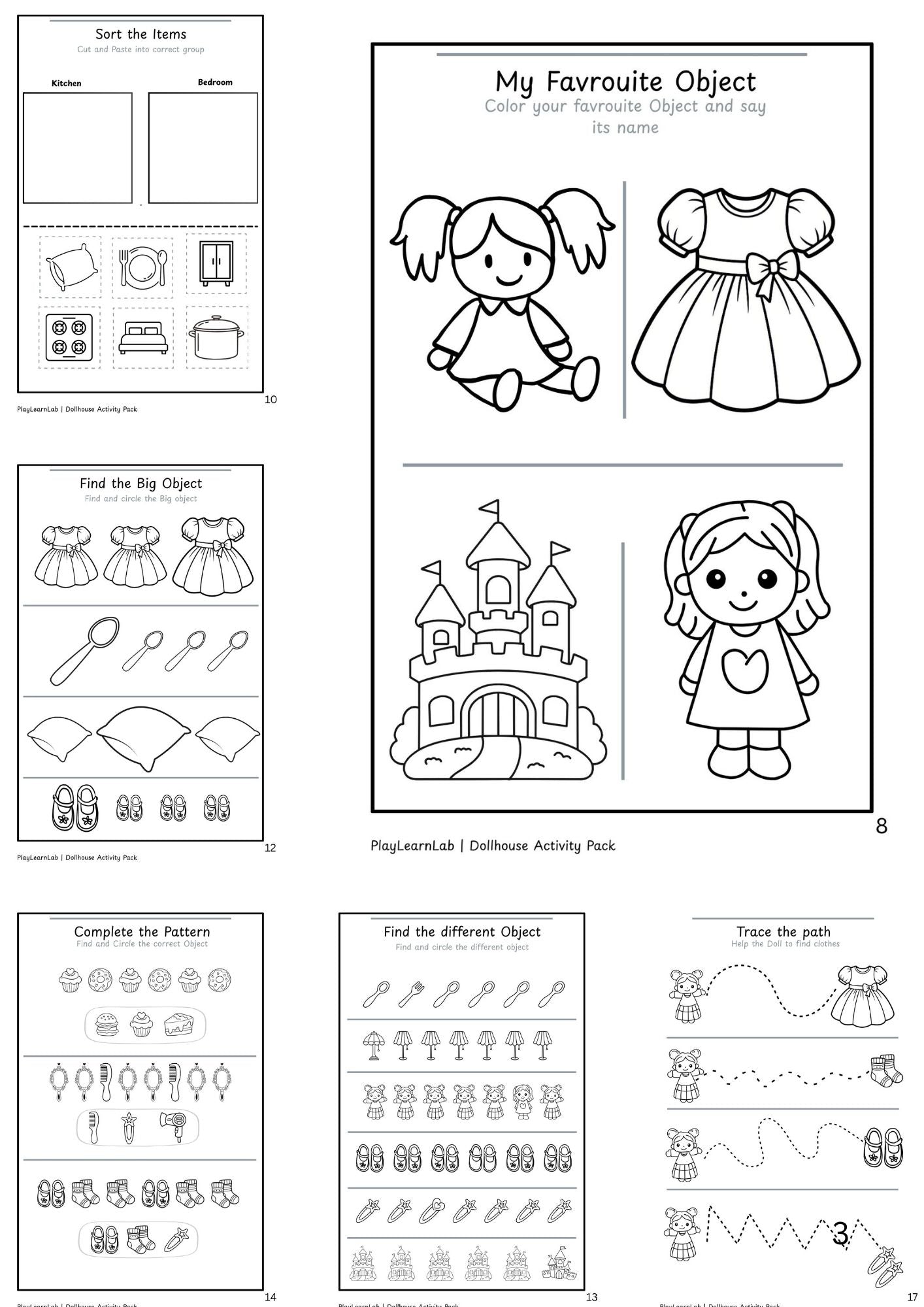 Dream Dollhouse Activity Pack