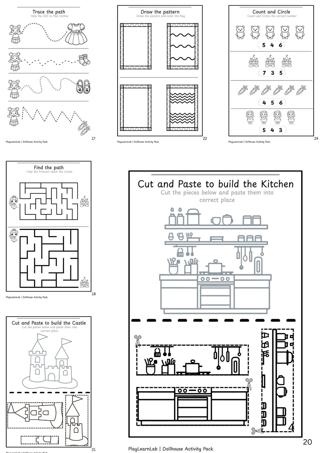 Dream Dollhouse Activity Pack