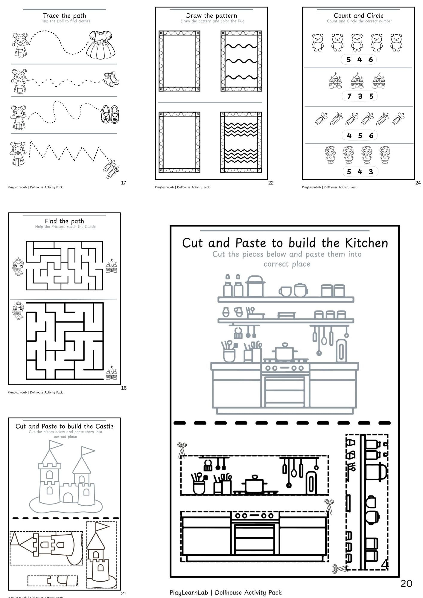 Dream Dollhouse Activity Pack