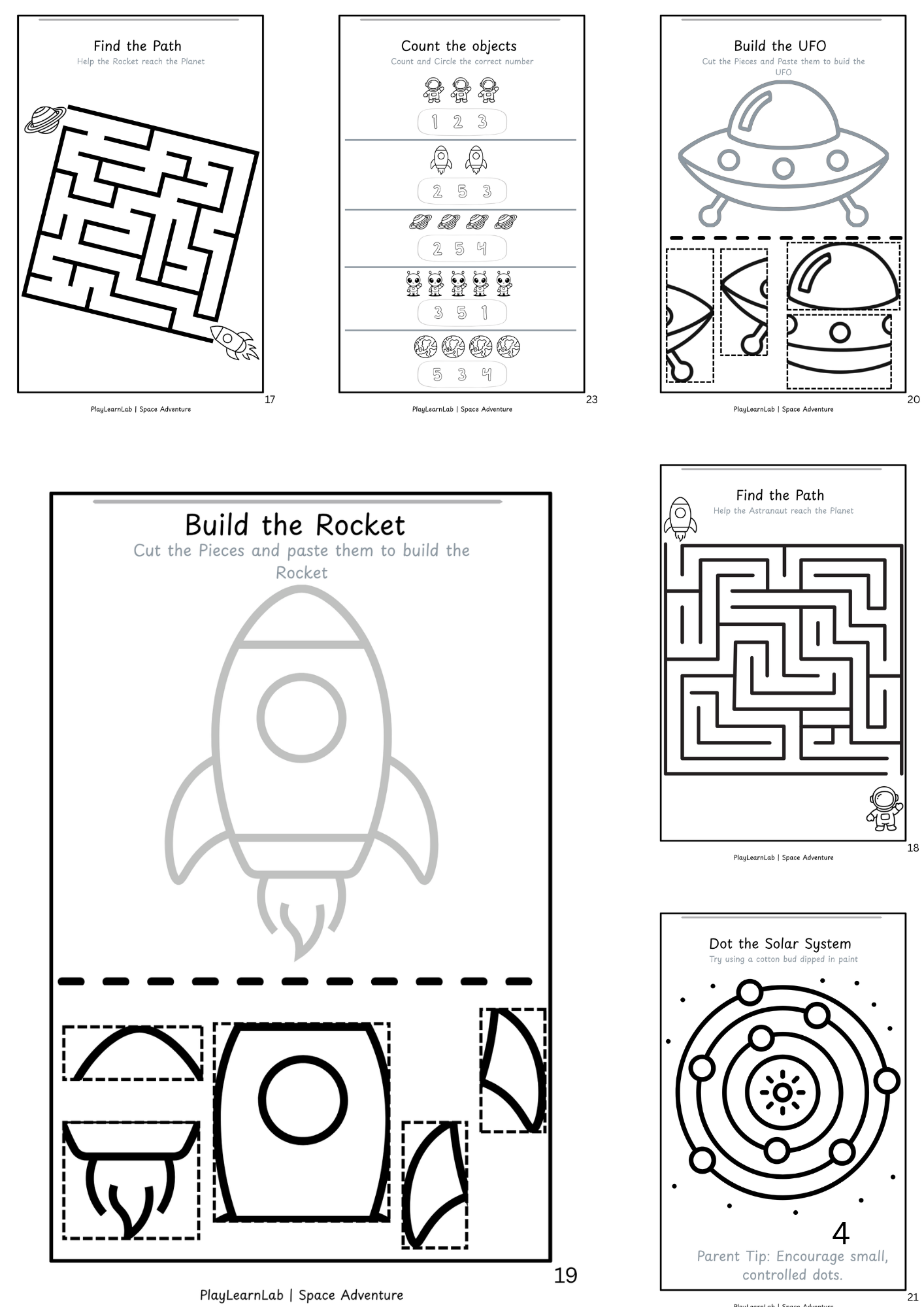 Space Adventure Activity Pack