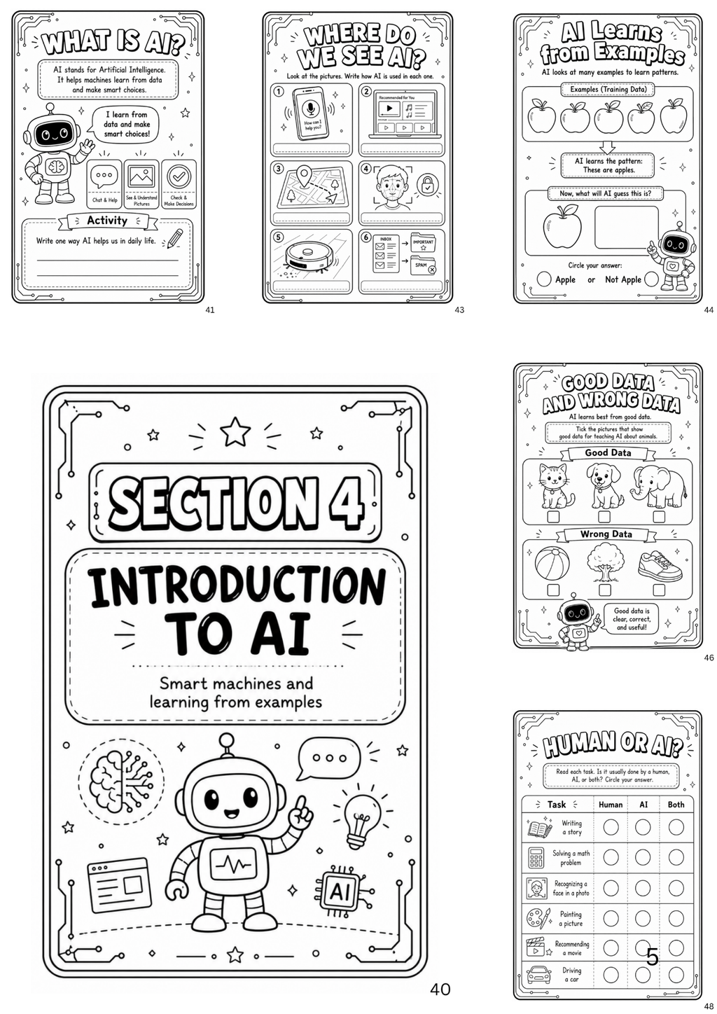 Introduction to AI & Computational Thinking Activity Book