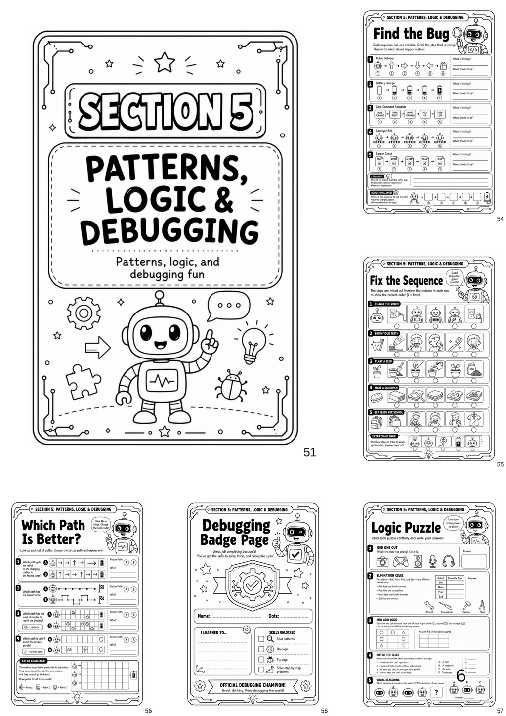 Introduction to AI & Computational Thinking Activity Book