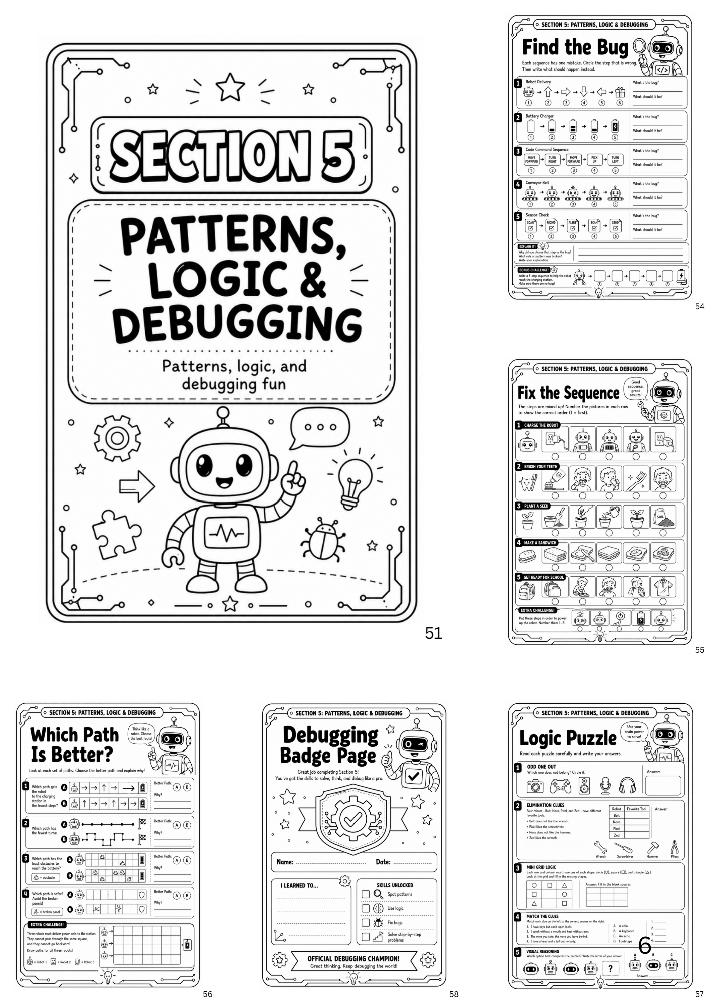 Introduction to AI & Computational Thinking Activity Book