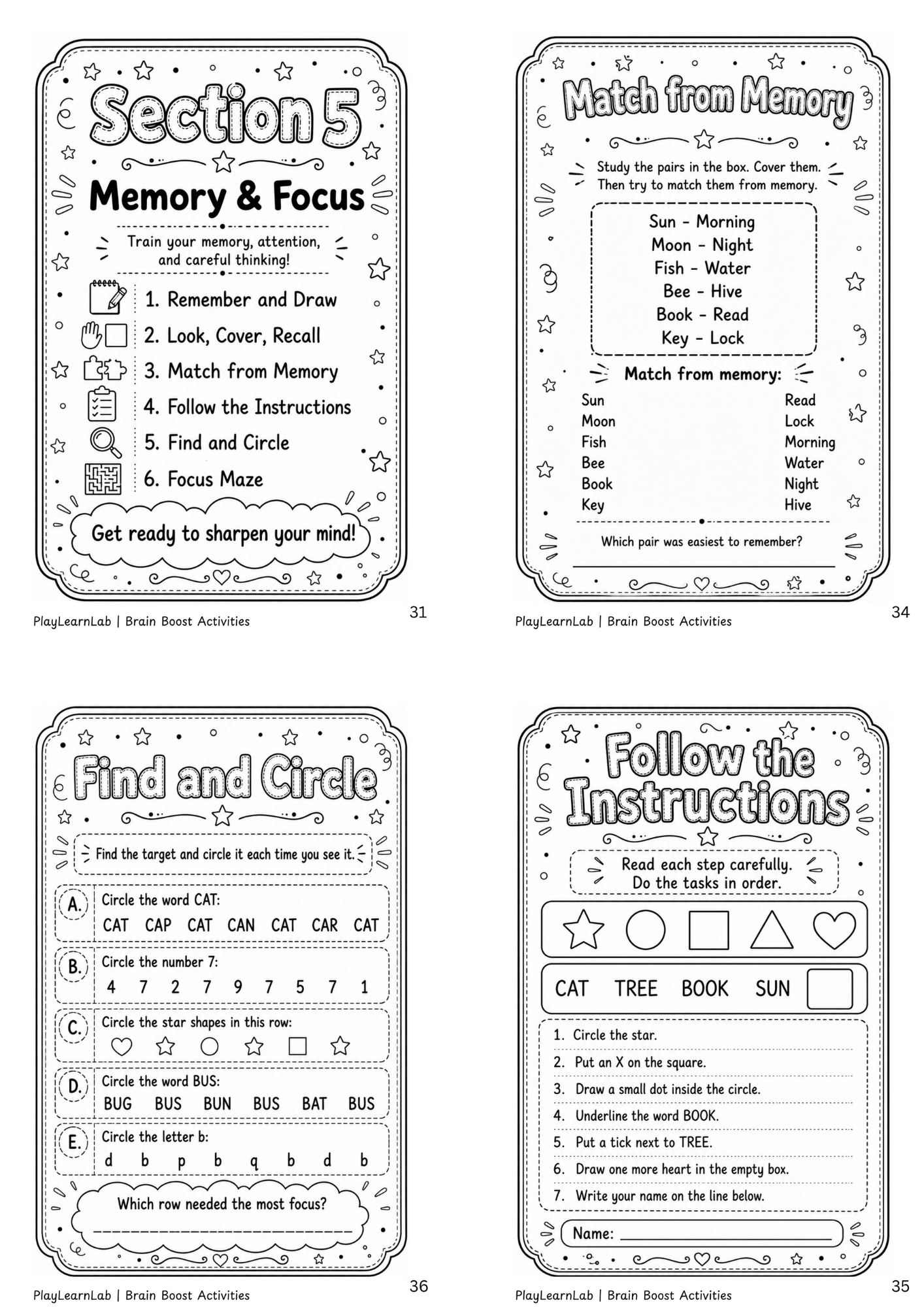 Brain Boost Activity Pack