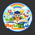 Logo of PlayLearnLab with an owl, books, and educational symbols on a blue background